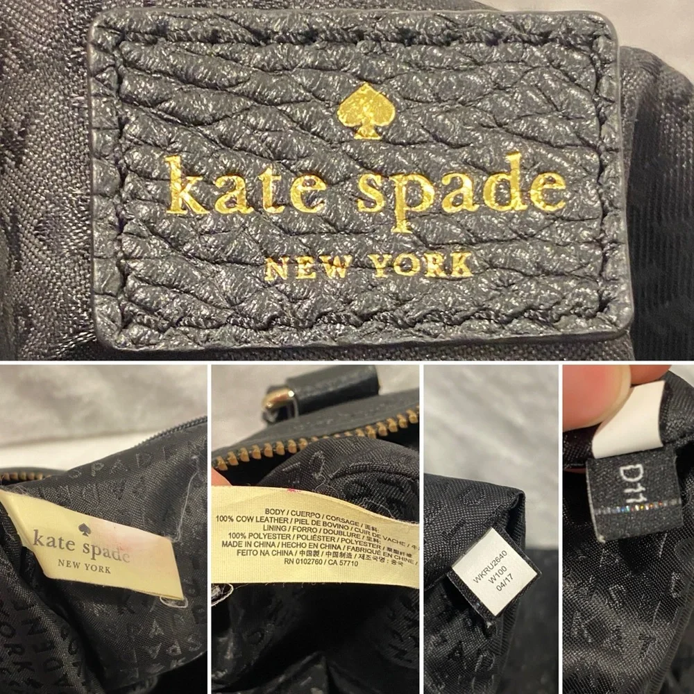 Kate Spade EUC Grant Park Alida Black Leather Tote - Picture 7 of 9